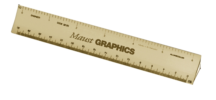 6" Engineer Triangular Hollow Scale 6