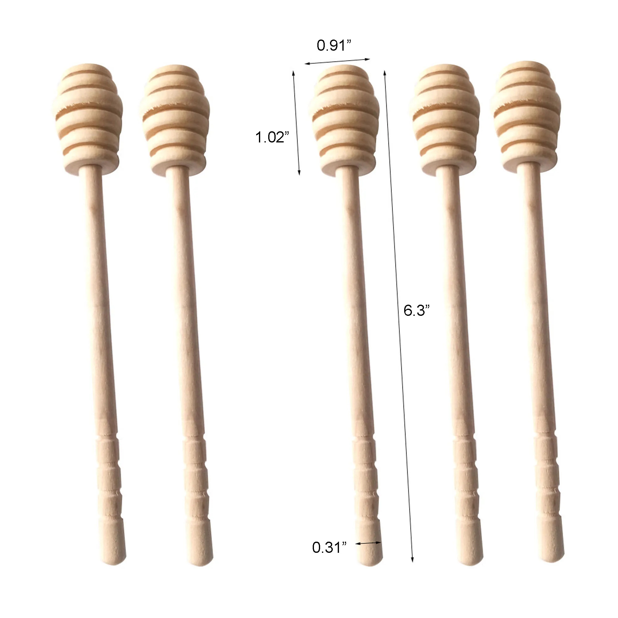 Wooden Honey Stick 2
