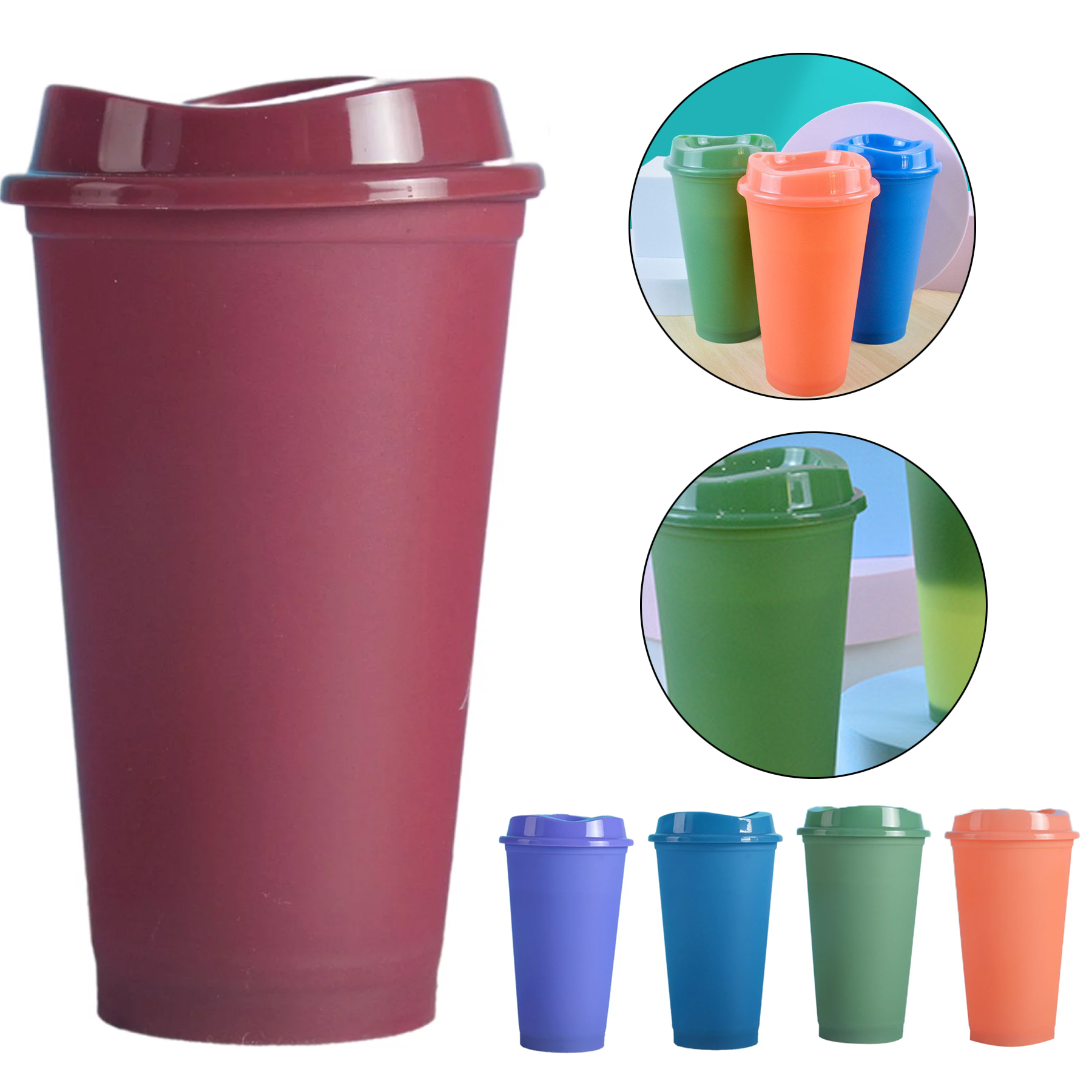 Color Changing Tumblers with Lids 2
