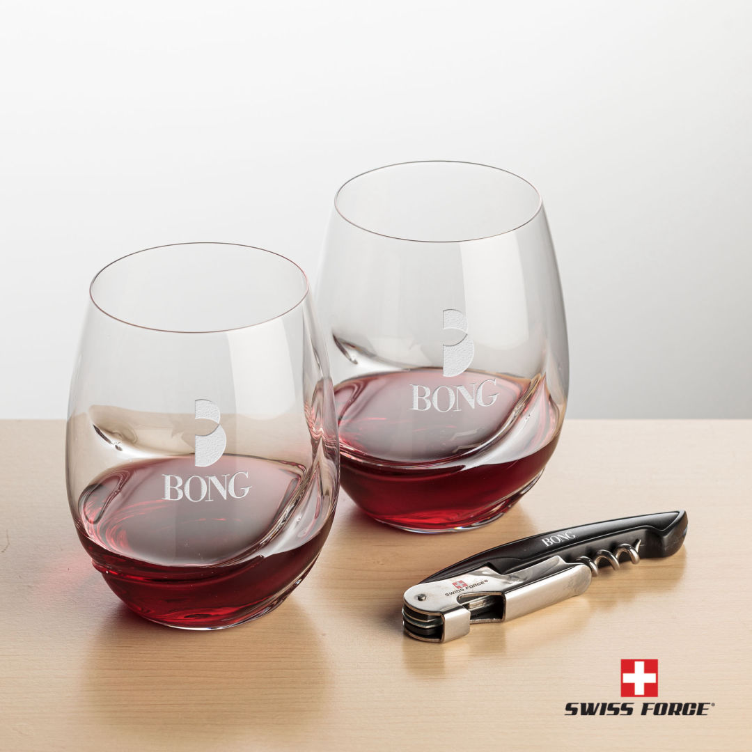 Swiss Force® Opener & Bartolo Stemless Wine 6