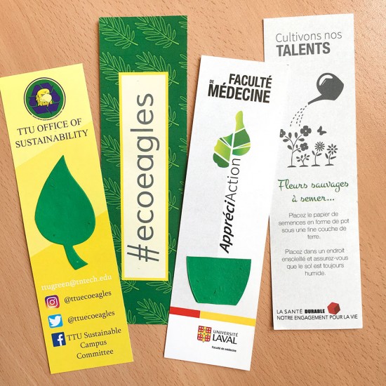 Double-Sided Large Eco Bookmark With Shape 2