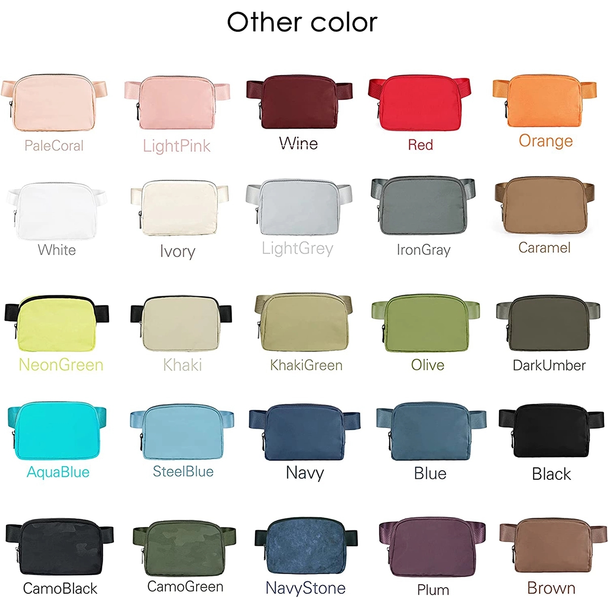Adjustable Small Unisex Mini Belt Bag Waist Pouch 3