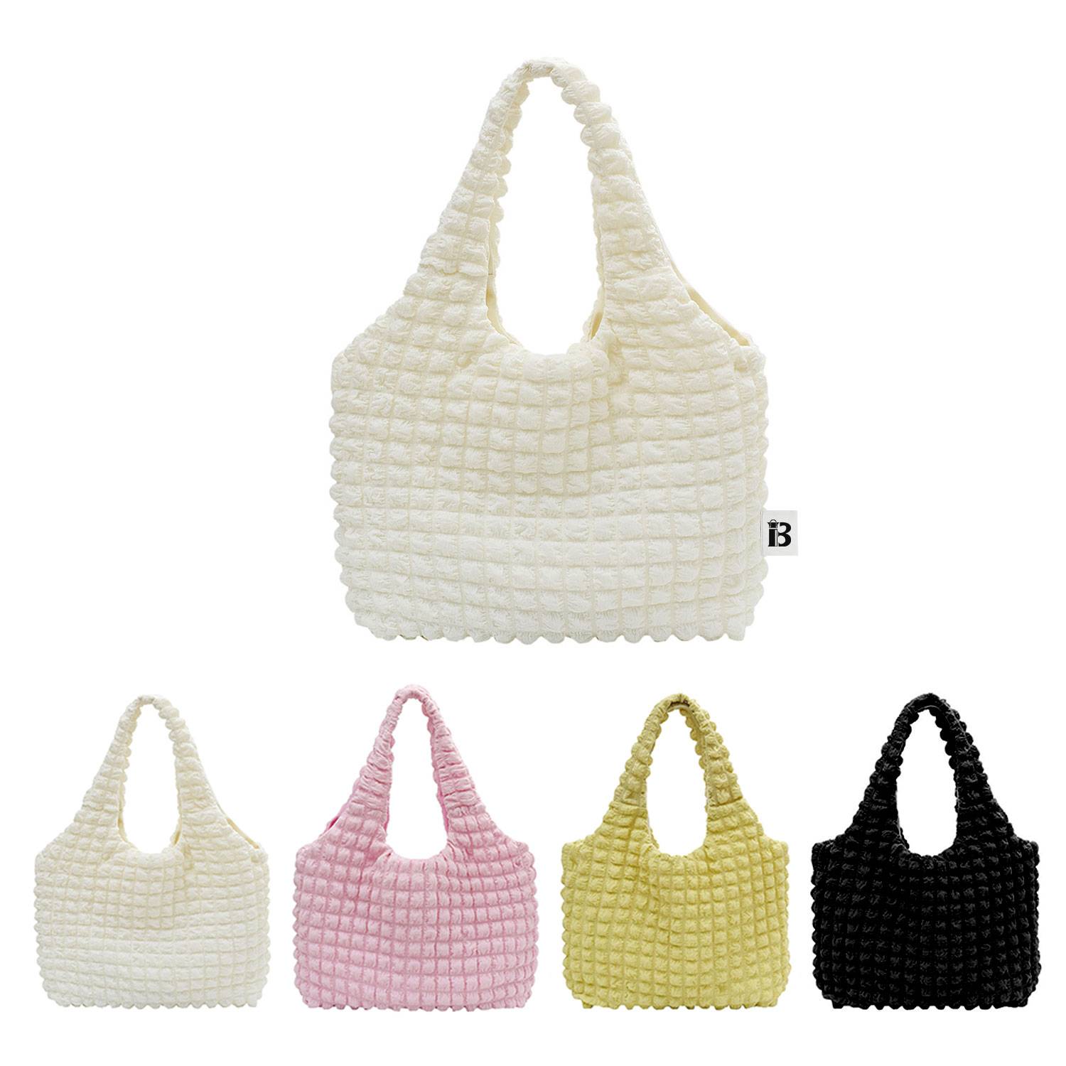 Canvas girl's cloud puff shoulder bag 2