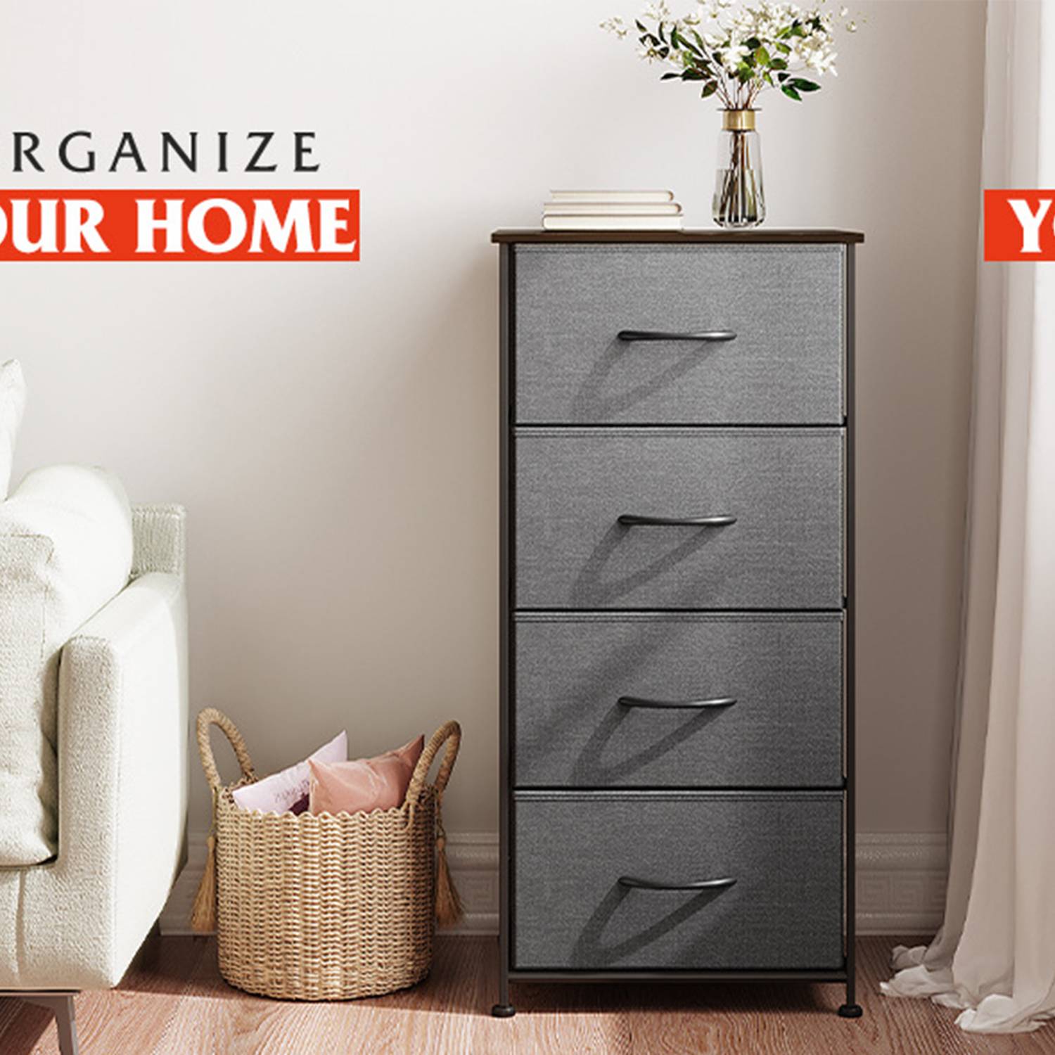 Four Layer Thickened Drawer Storage Cabinet 4