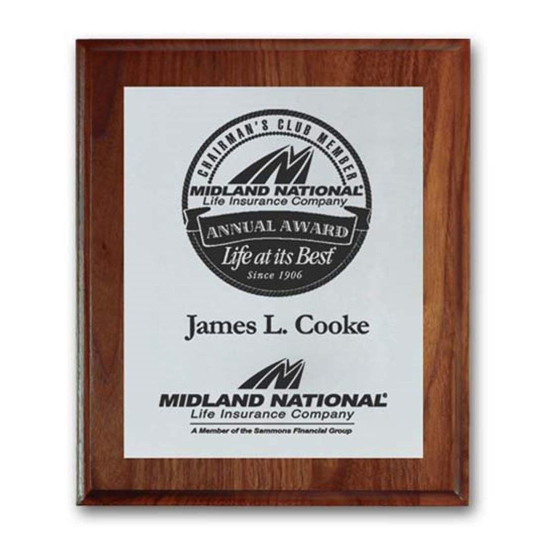 Screenprint Aluminum - Walnut/Cove Edge 7