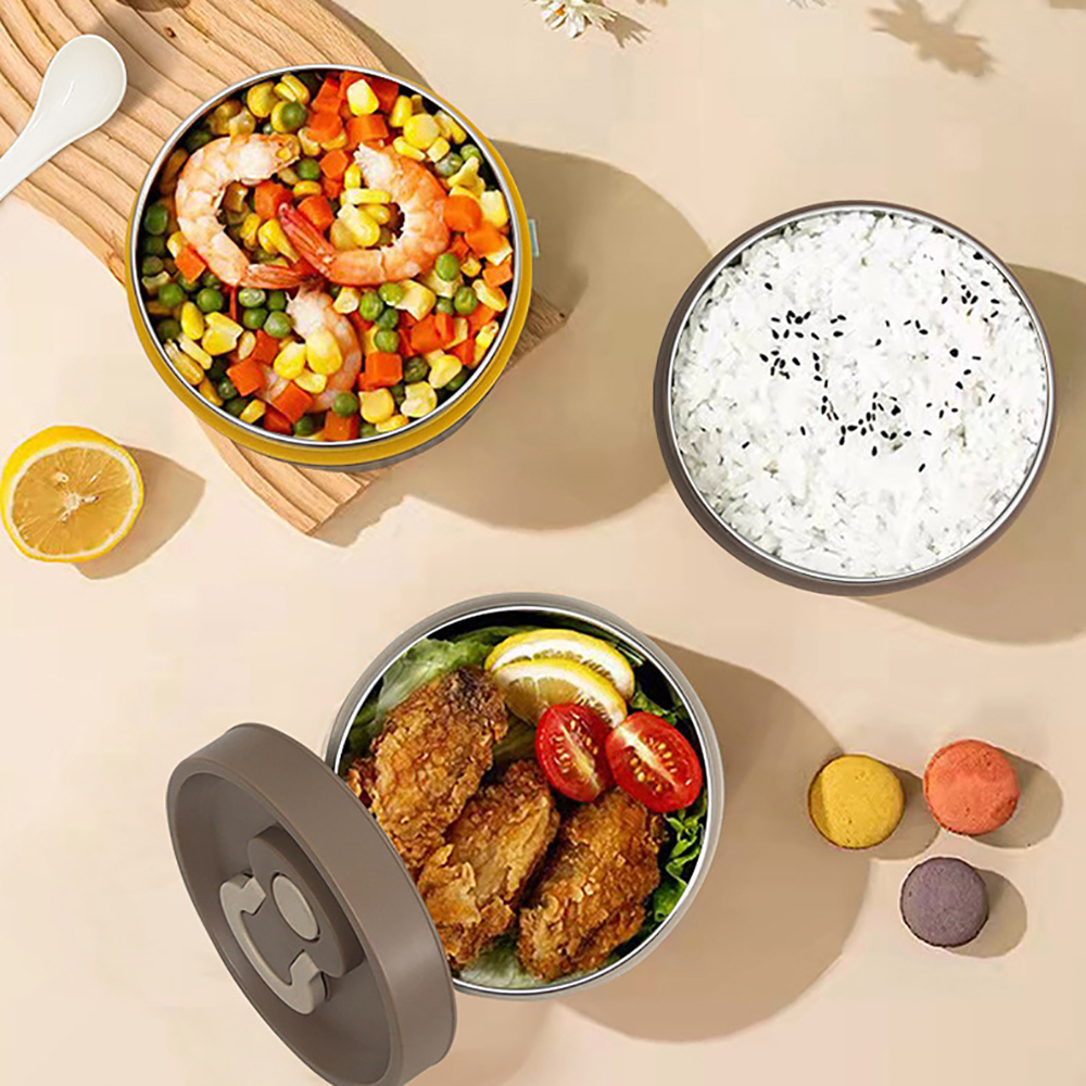 20oz Microwaveable Stainless Steel Lunch Box 7