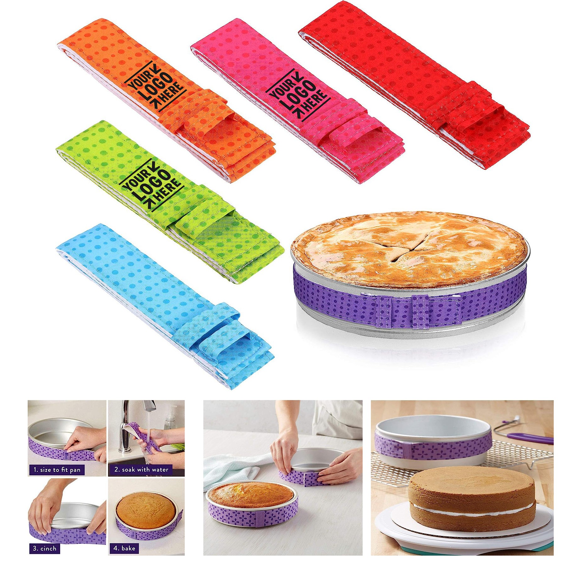 Bake Even Strip Cake Pan Dampen Strip 2