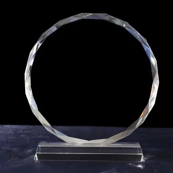 Faceted Round Crystal Award 3