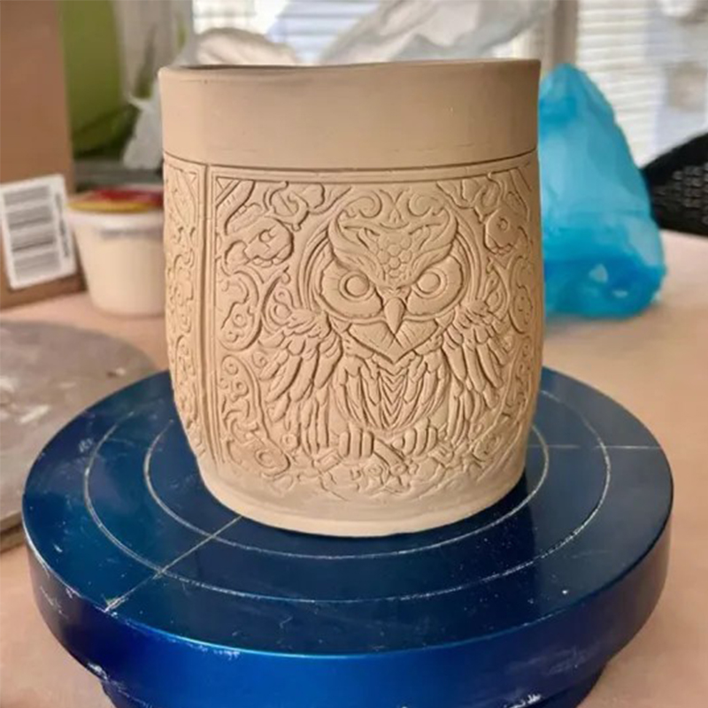 Patterned Rolling Pin for Clay 4