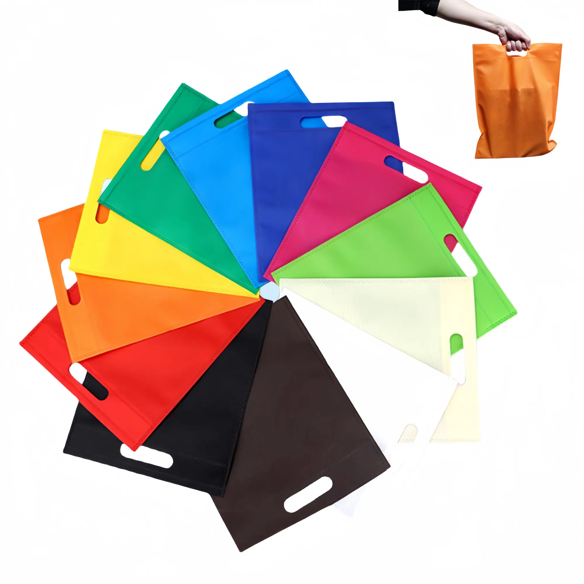 Flat Mouth Non-Woven Advertising Handbag 1