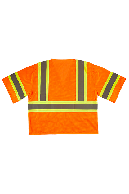 Xtreme Visibility DOT Class 3 Contrast Stripe Zip Vest 3