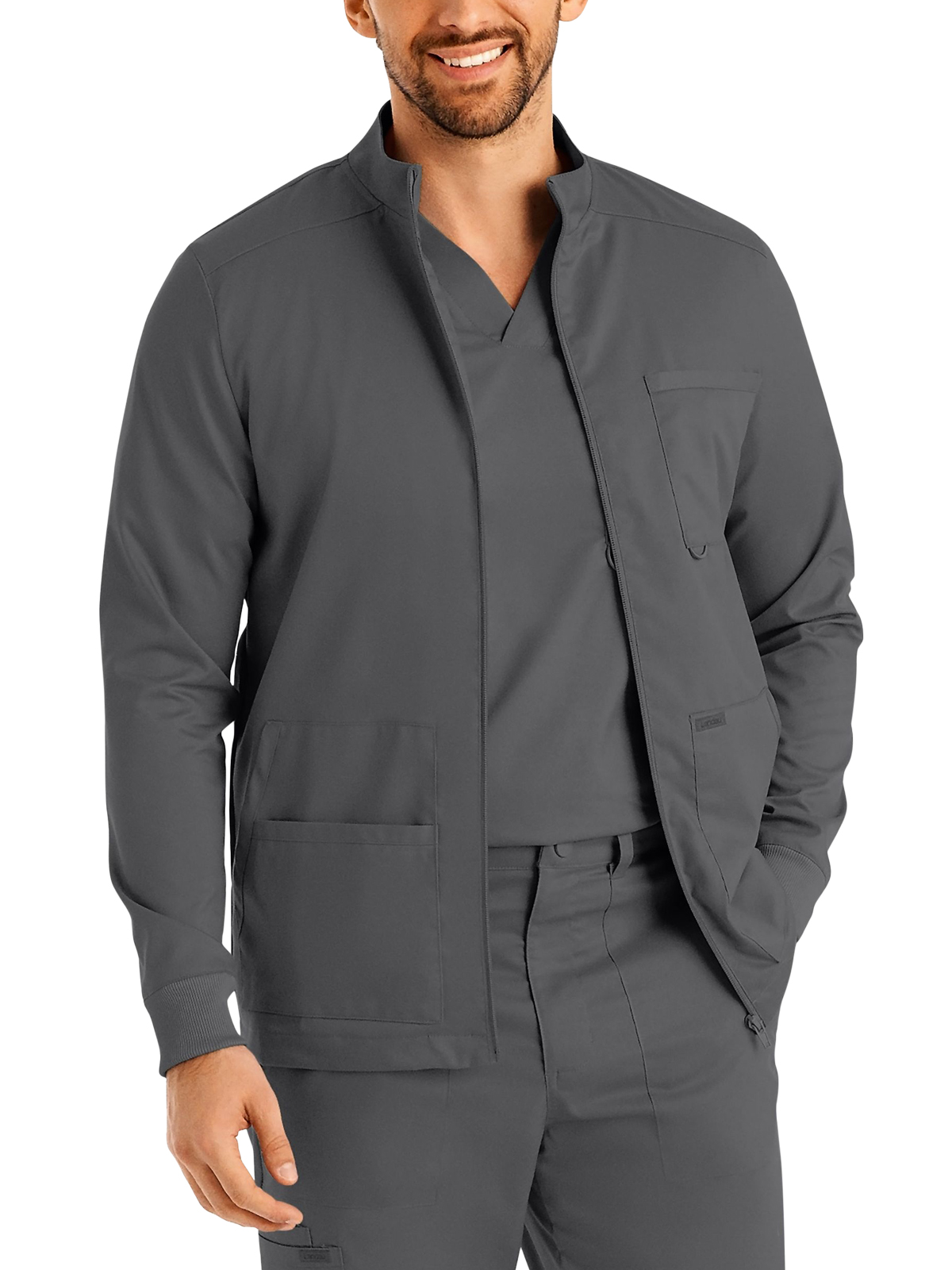 Landau - ProFlex - Men's Four-Pocket Mock Neck Zip-Front Jacket 32