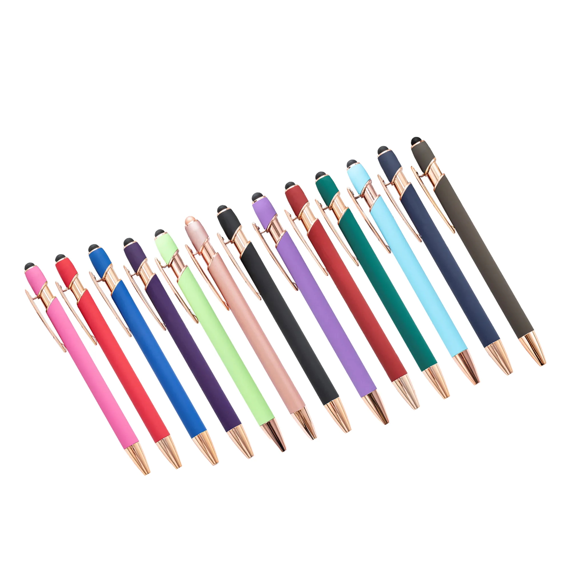Ballpoint Pen with Stylus Tip Rose Gold 6
