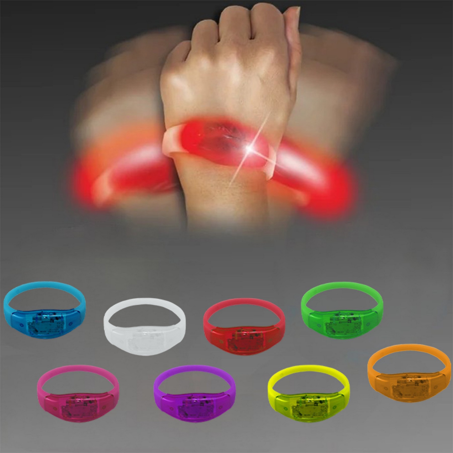 Sound Activated Light Up Led Flashing Bracelets 1
