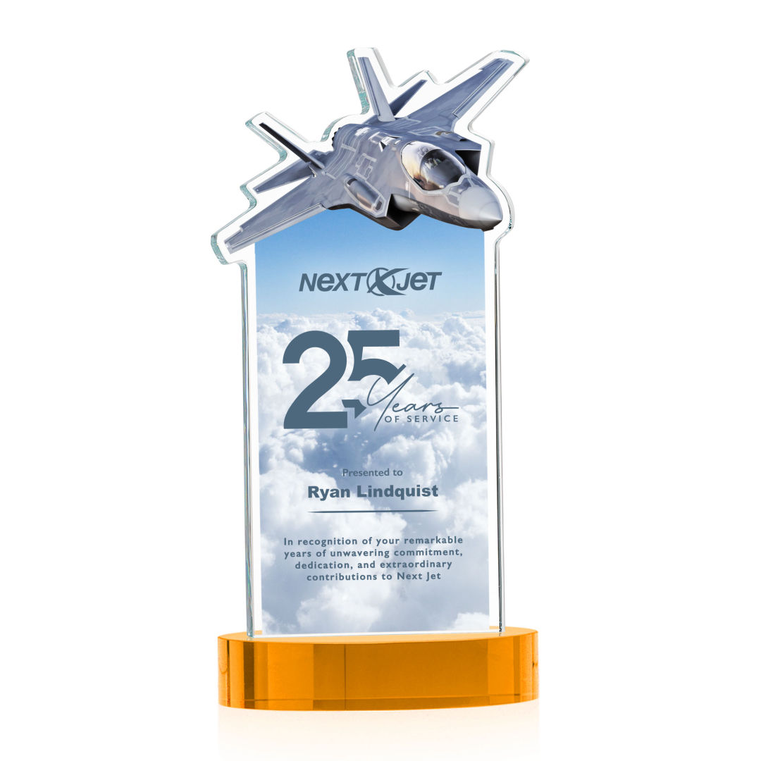 Top Gun VividPrint™ Award on Alberton Base - Amber 10