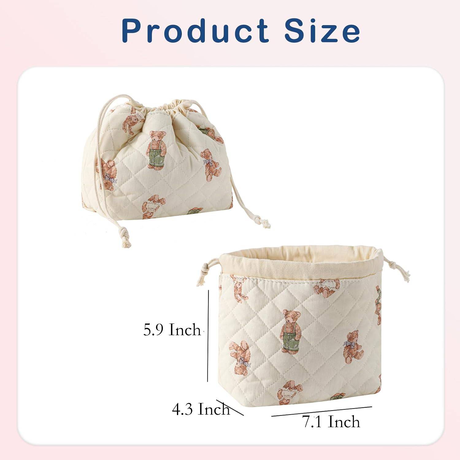Compact Cotton Cosmetic Bag 4