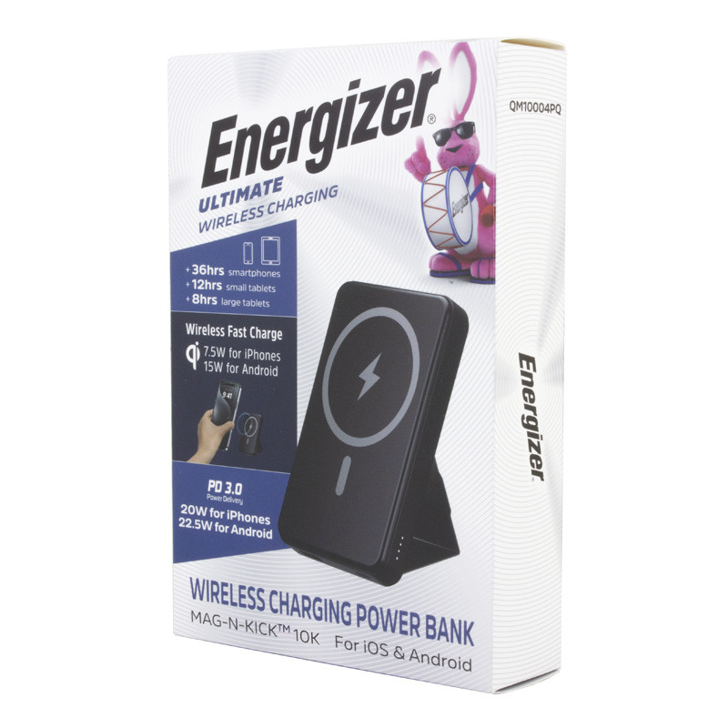 Energizer Brand 10000 mAh Power Bank Mag-N-Kick™ 10K 9