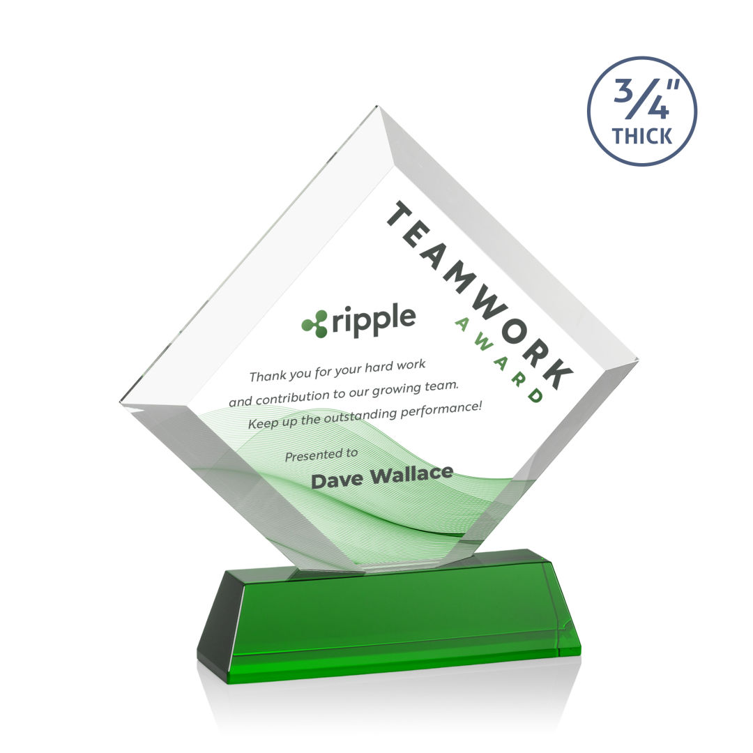 Belaire VividPrint™ Award on Newhaven Base - Green 4