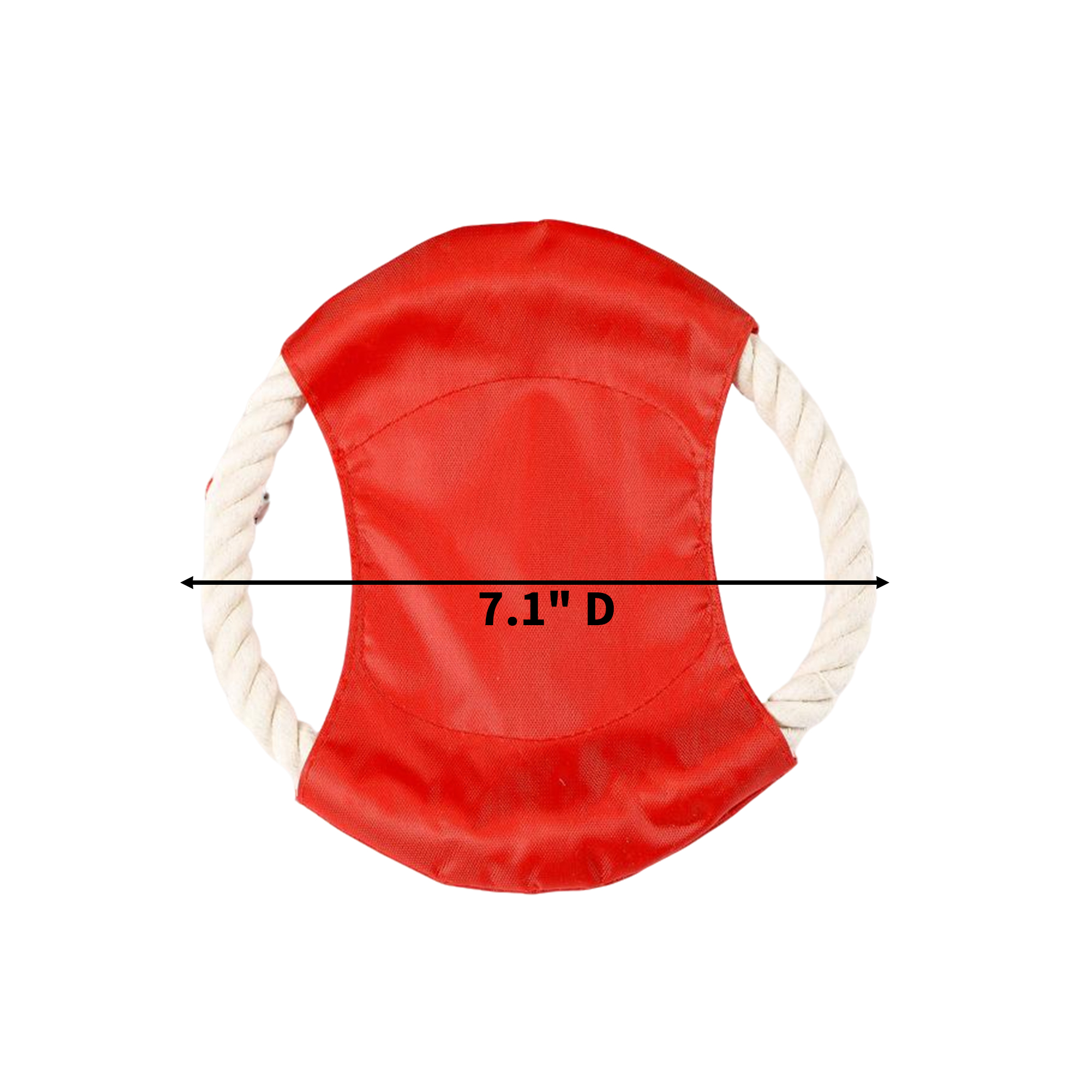Rope Flying Disc Dog Toy Chew Resistant Design 5