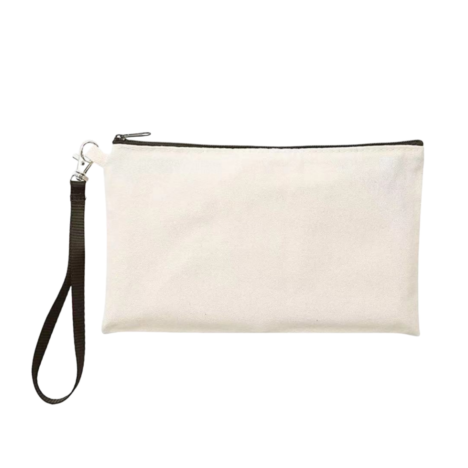 Canvas Pencil Pouch Zipper Bag with Wristband Lanyards 5
