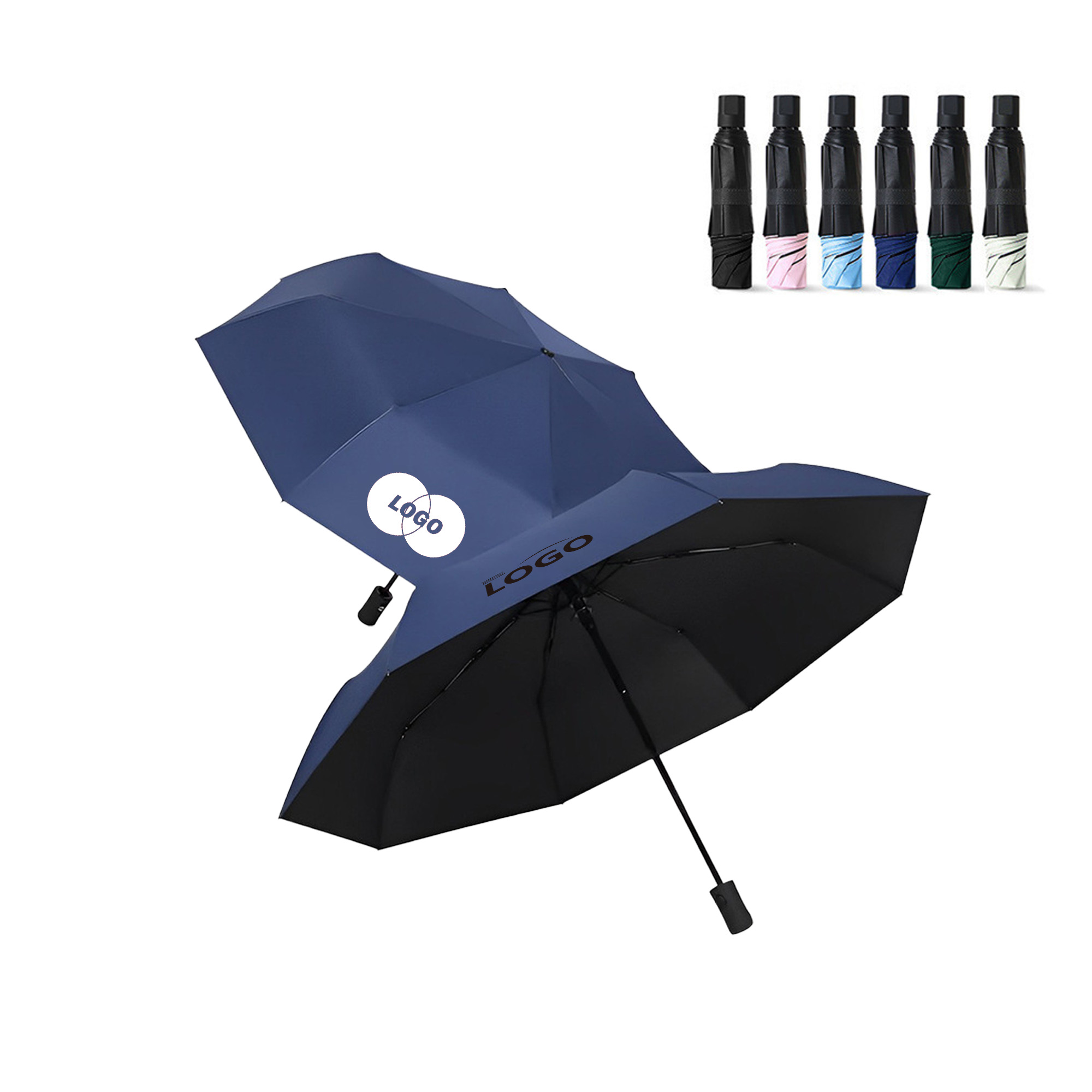 Manual 39-Inch Arc Triple-Fold UV Protection Umbrella 2