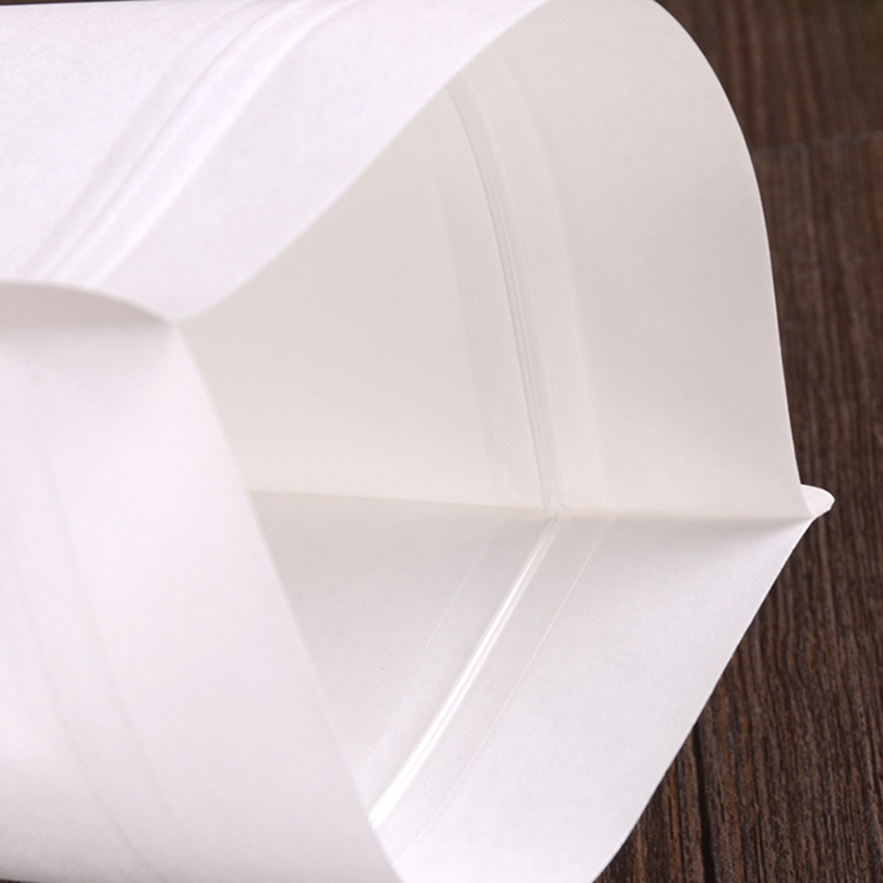 Custom Reusable Ziplock White Kraft Paper Food Storage Bag 3