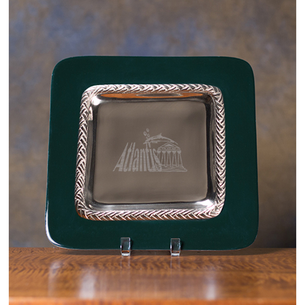 Hunter Green Stockton Serving Tray 2
