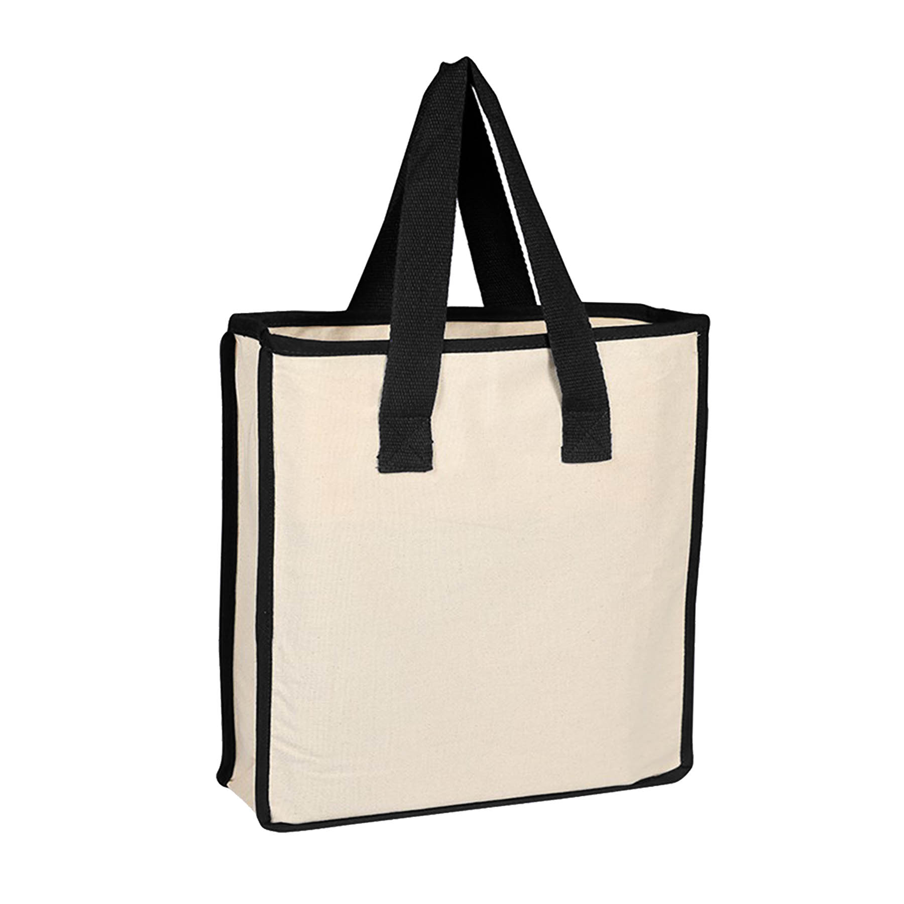 12 oz Heavy Duty Canvas Tote Bag with Accent Handles 8
