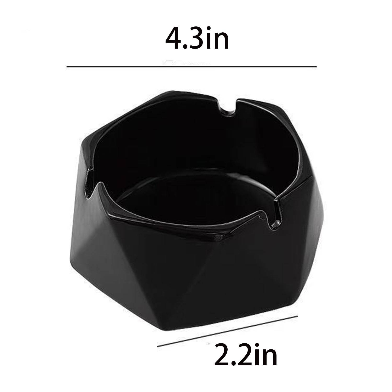 Round Minimalist Ceramic Ashtray 4