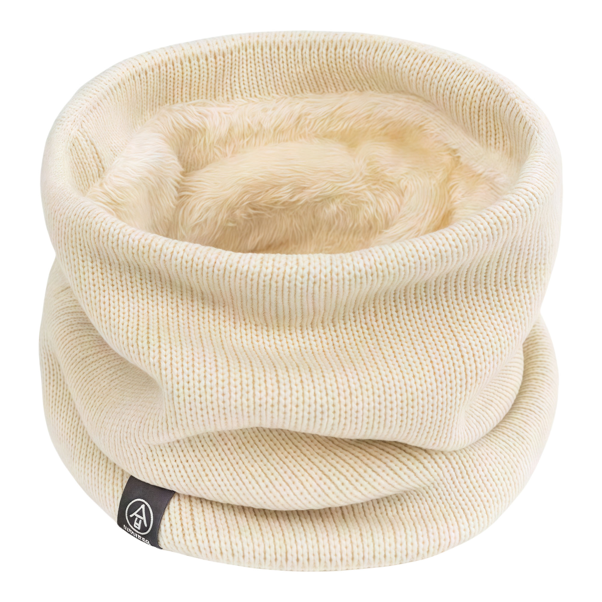 Winter Neck Warmer Scarf Fleece Lined Knit Stretchy Cowl for Cycling Cold Weather 3