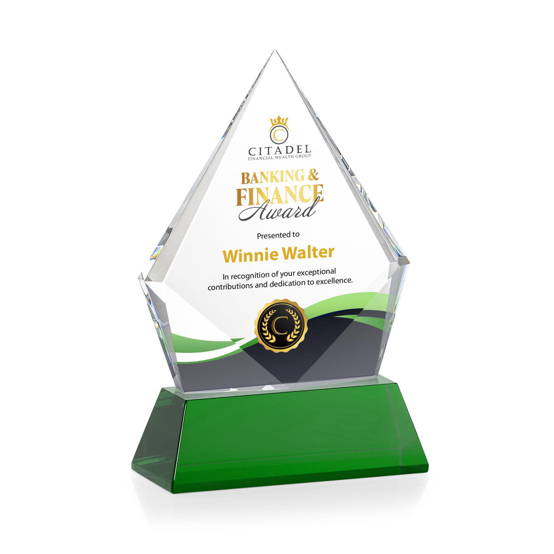 Shelton VividPrint™ Award on Newhaven Base - Green 10