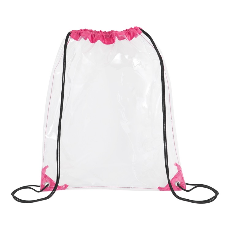 Clear Drawstring Cinch Backpack 22