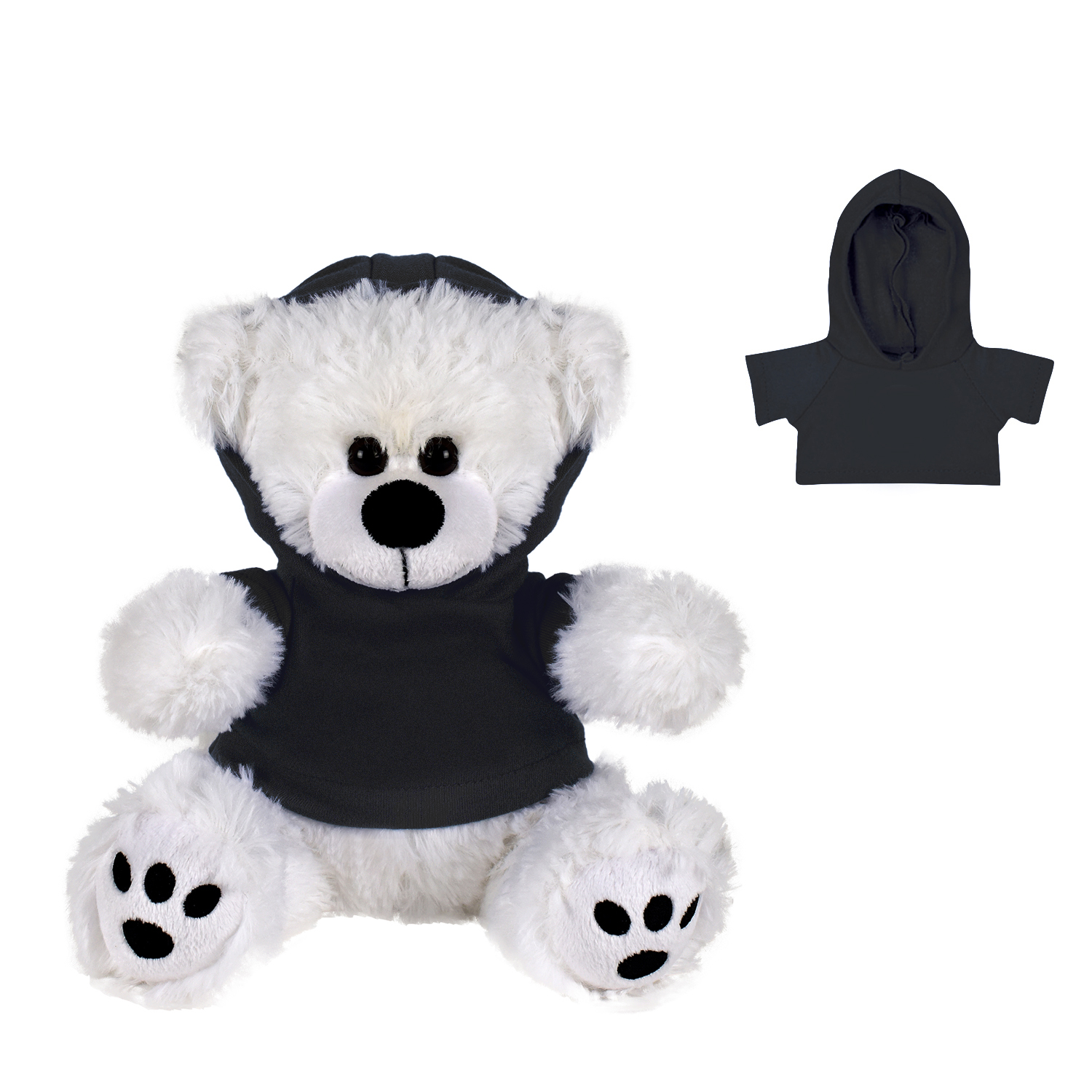 Plush Bear w/ Embroidered Paws and Hoodie 11