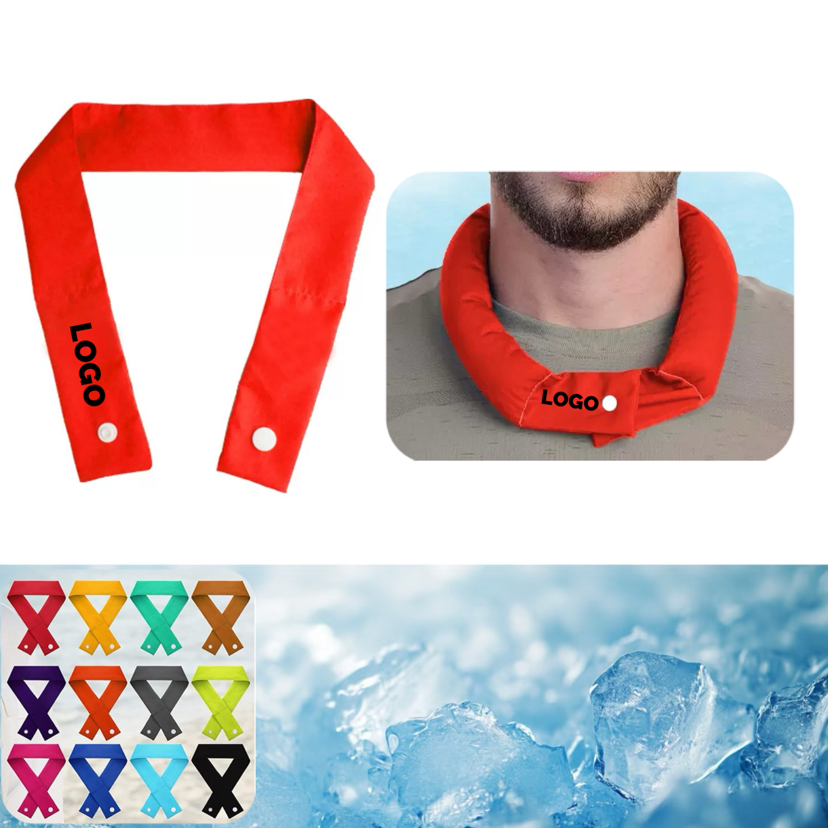 MOQ 10 pcs Cooling Neck Scarf 4