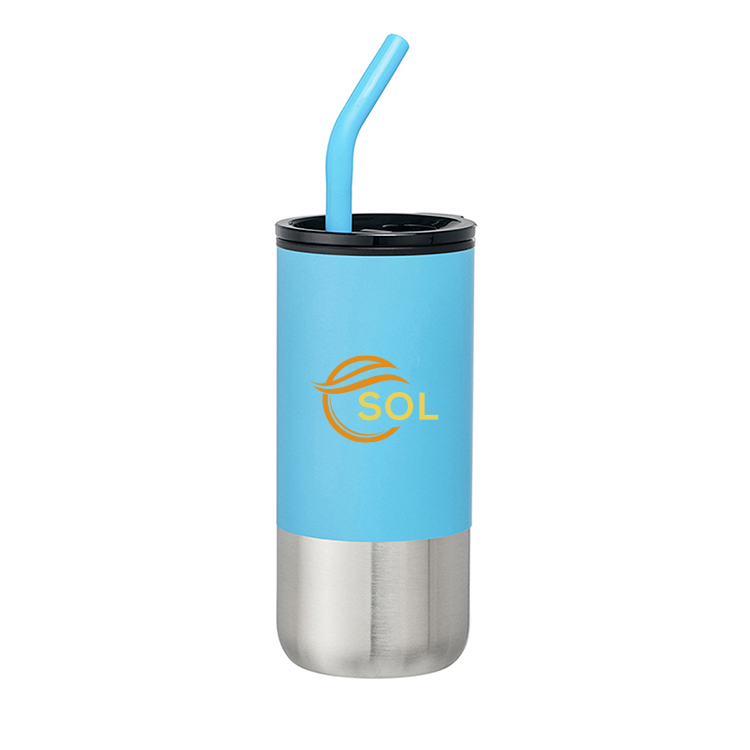 18oz Dillon Double Wall Plastic Straw Tumbler 17
