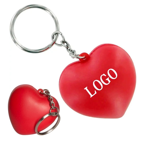 Heart Shape Stress Reliver with Keychain 3