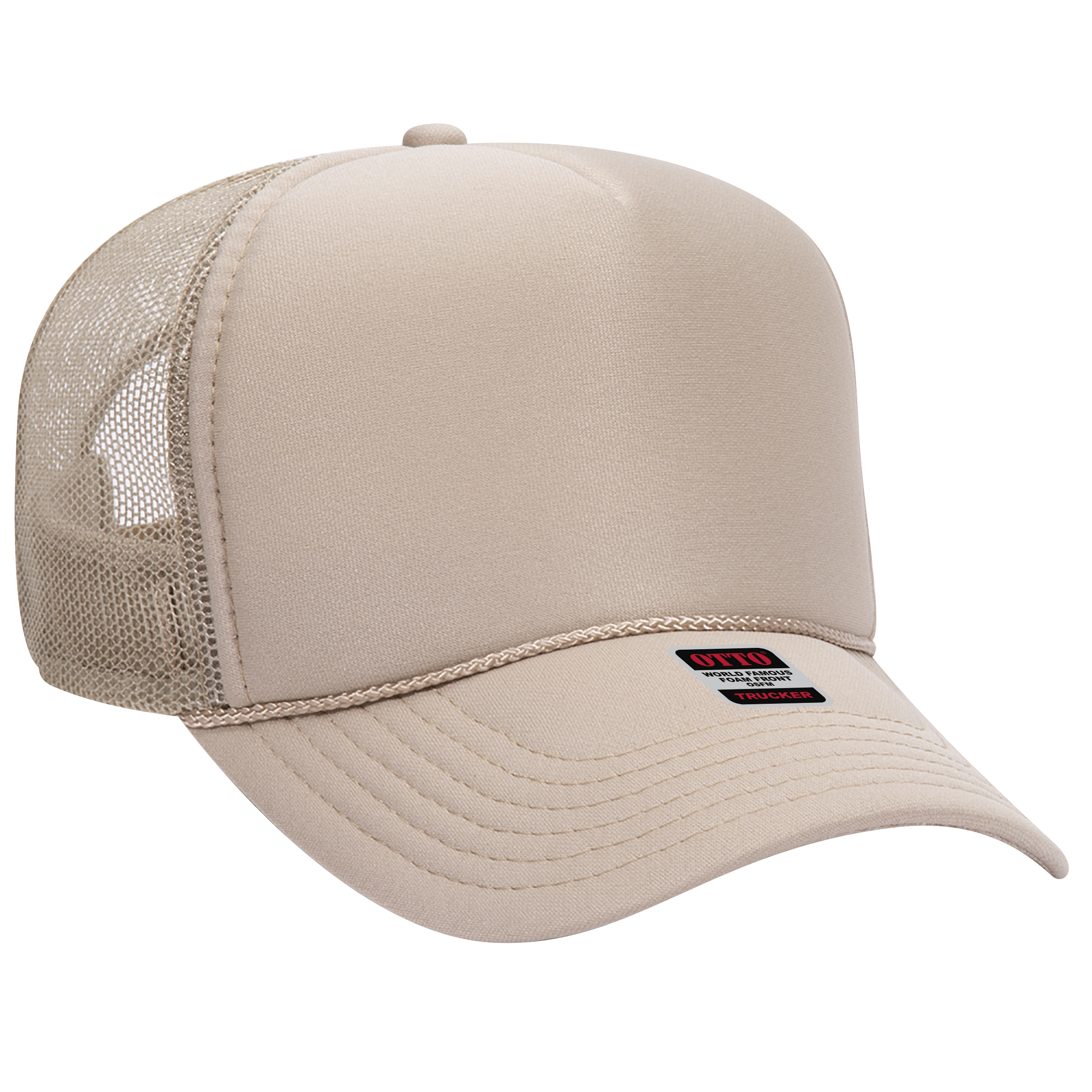 OTTO CAP® 5 Panel Mid Profile Mesh Back Trucker Hat 81