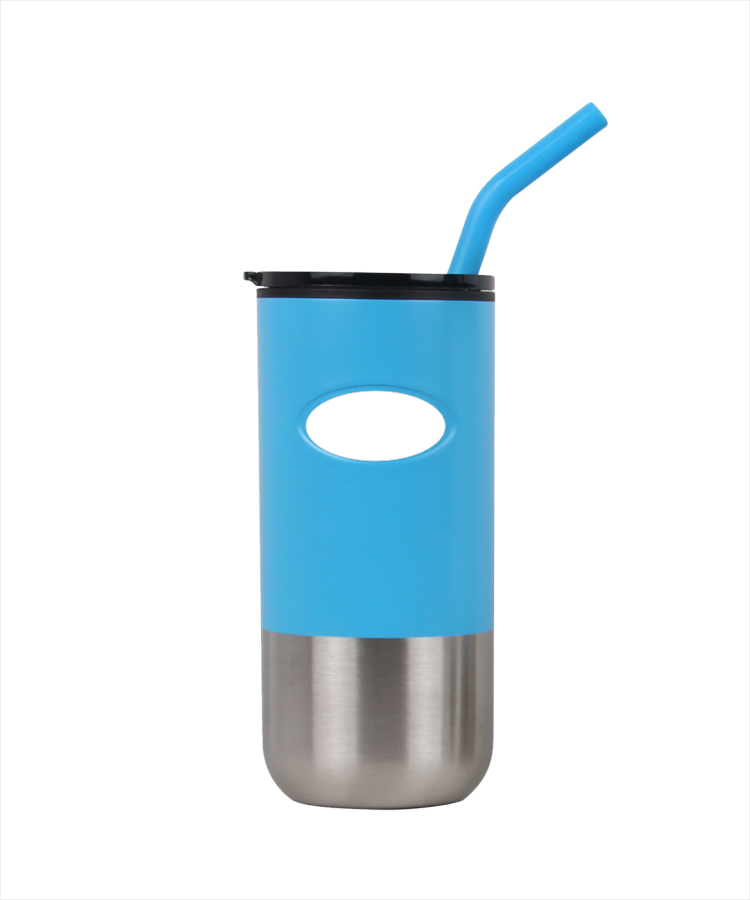 Union Printed - 18oz Double-wall Stainless Steel Tumbler (plastic liner) SS Drinking Straw 8