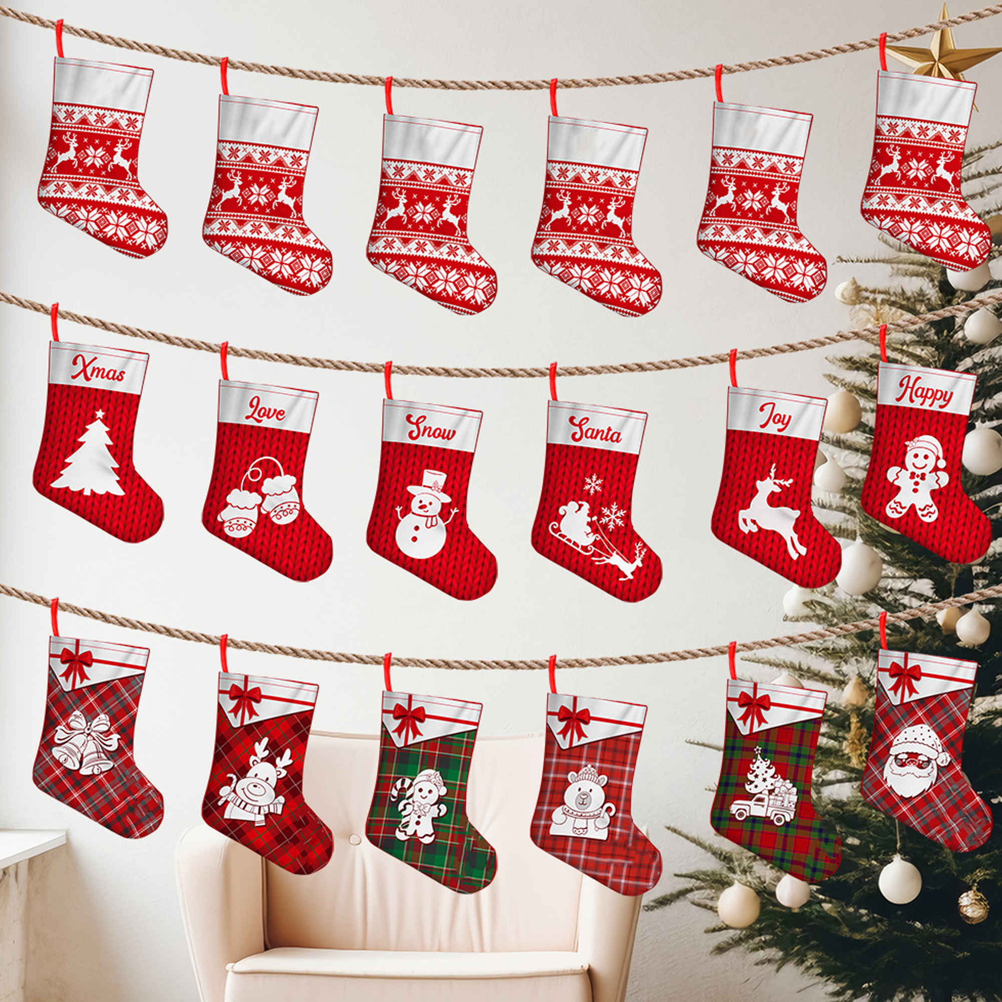 Custom Family Christmas Stockings for Fireplace 3