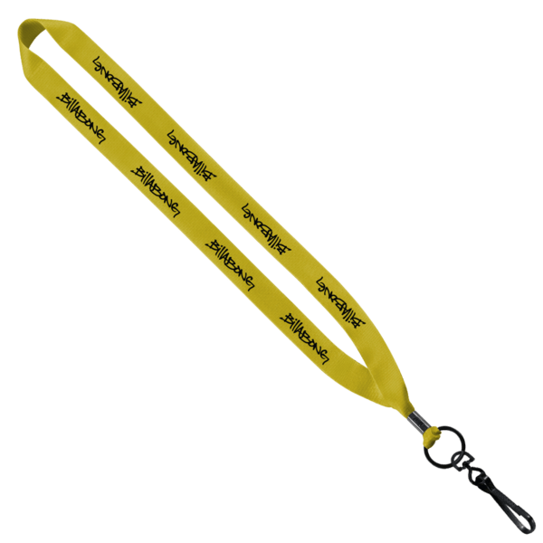 3/4" Polyester Lanyard with Metal Crimp & Swivel Snap Hook 22