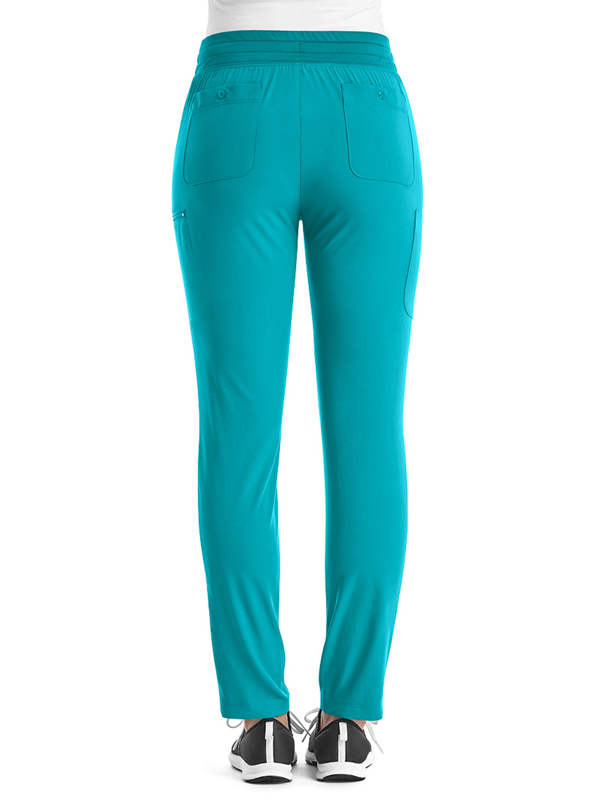 ScrubJoy Originals - Women's Fitted Six-Pocket Skinny Leg Pant 12