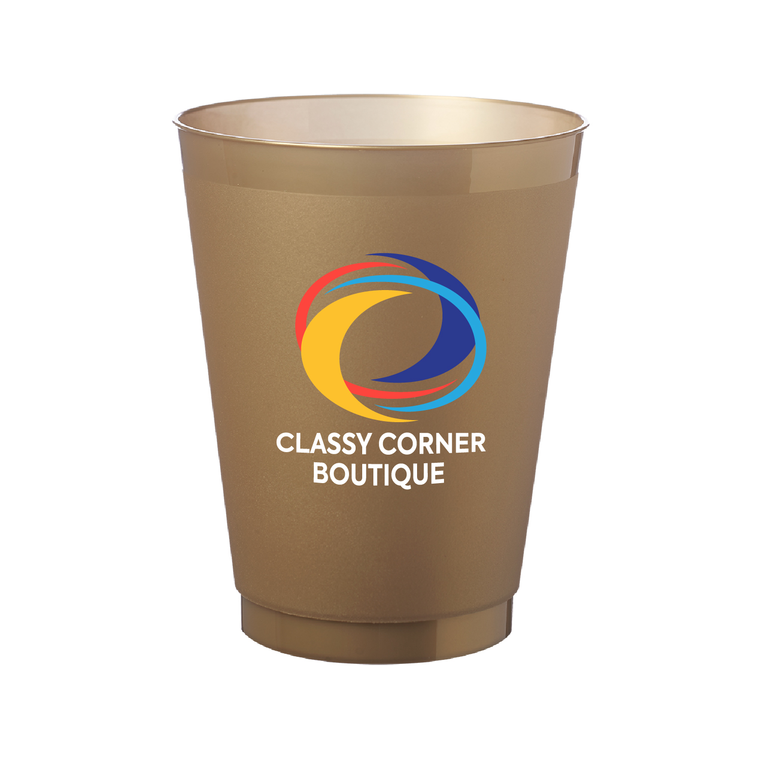 16 oz. Court Side Frosted Plastic Stadium Cup (Full Color Imprint) 5