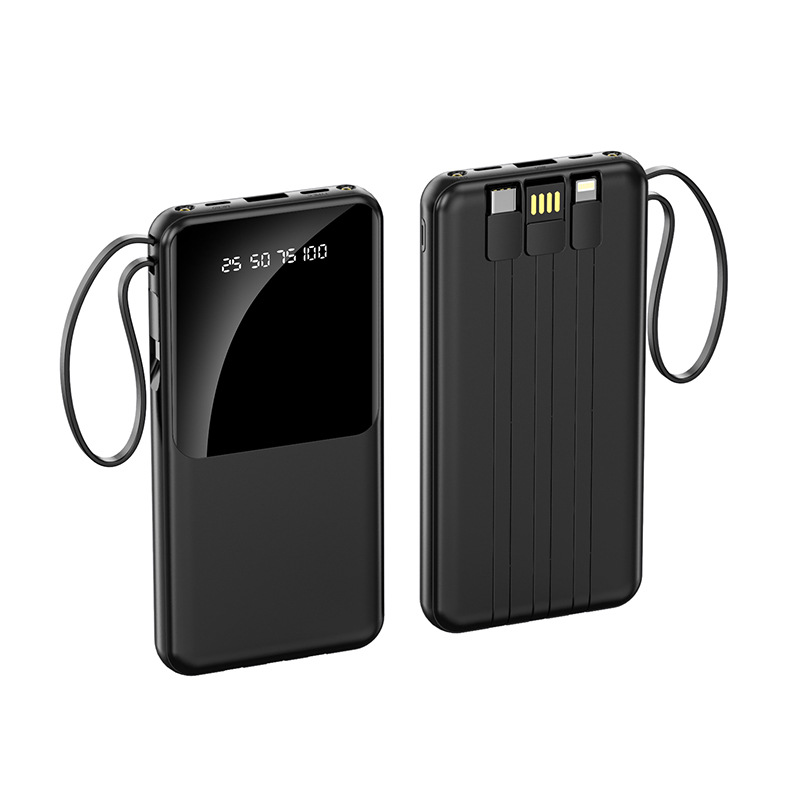 10000 mAh Power Bank W/ 4-In-1 Cable & LED Display 6