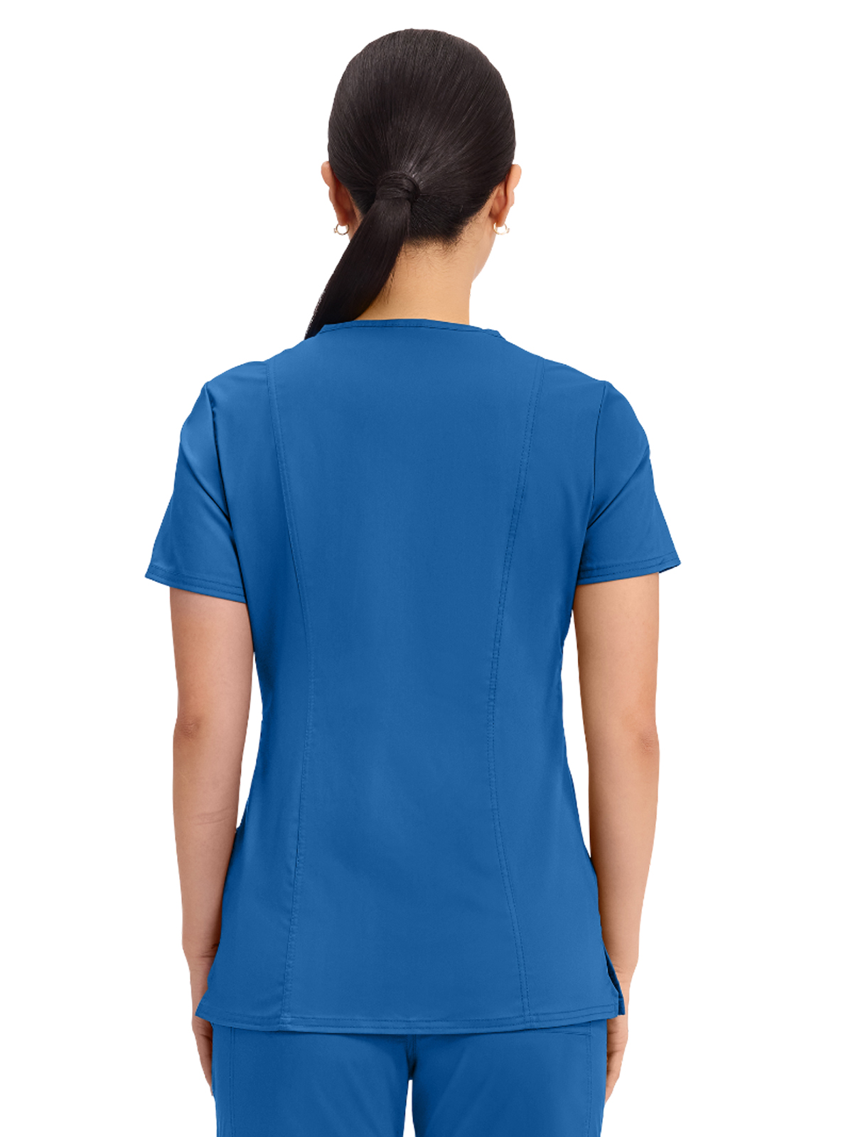 Cherokee - Workwear Revolution - Women's 2-Pocket Mock Wrap Top 8