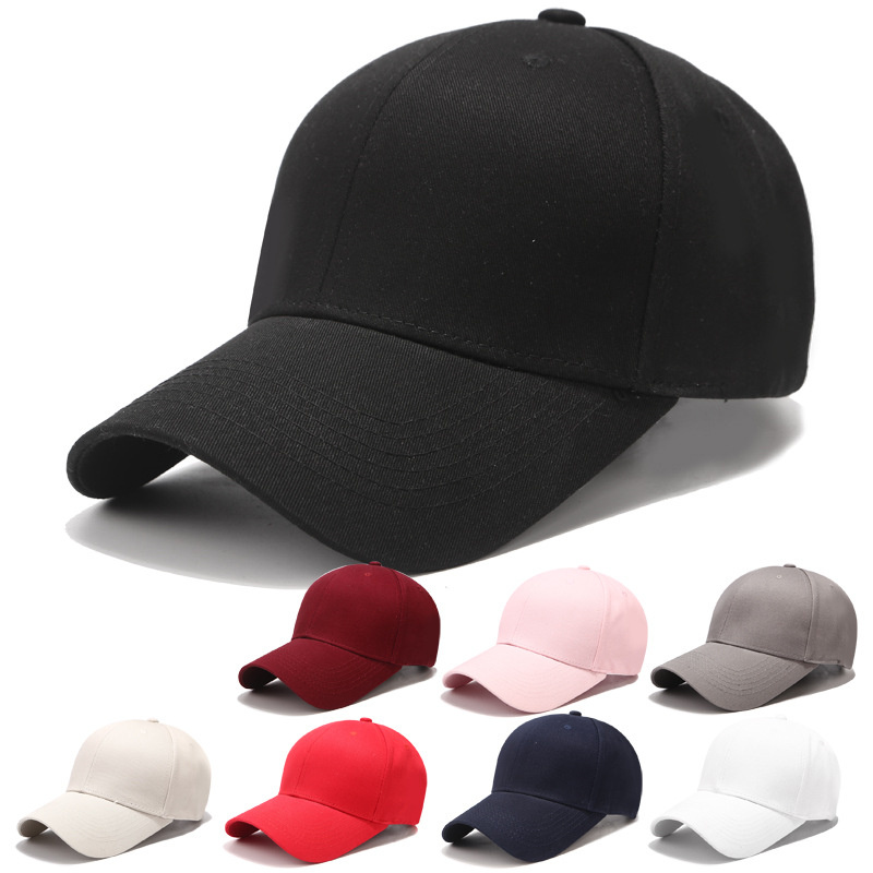 6 Panel Structured Baseball Caps w/ Custom Logo Adjustable 1