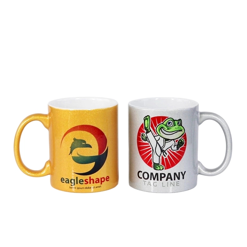 11 oz Full Color Sublimation Glossy Sparkly Ceramic Mug 3