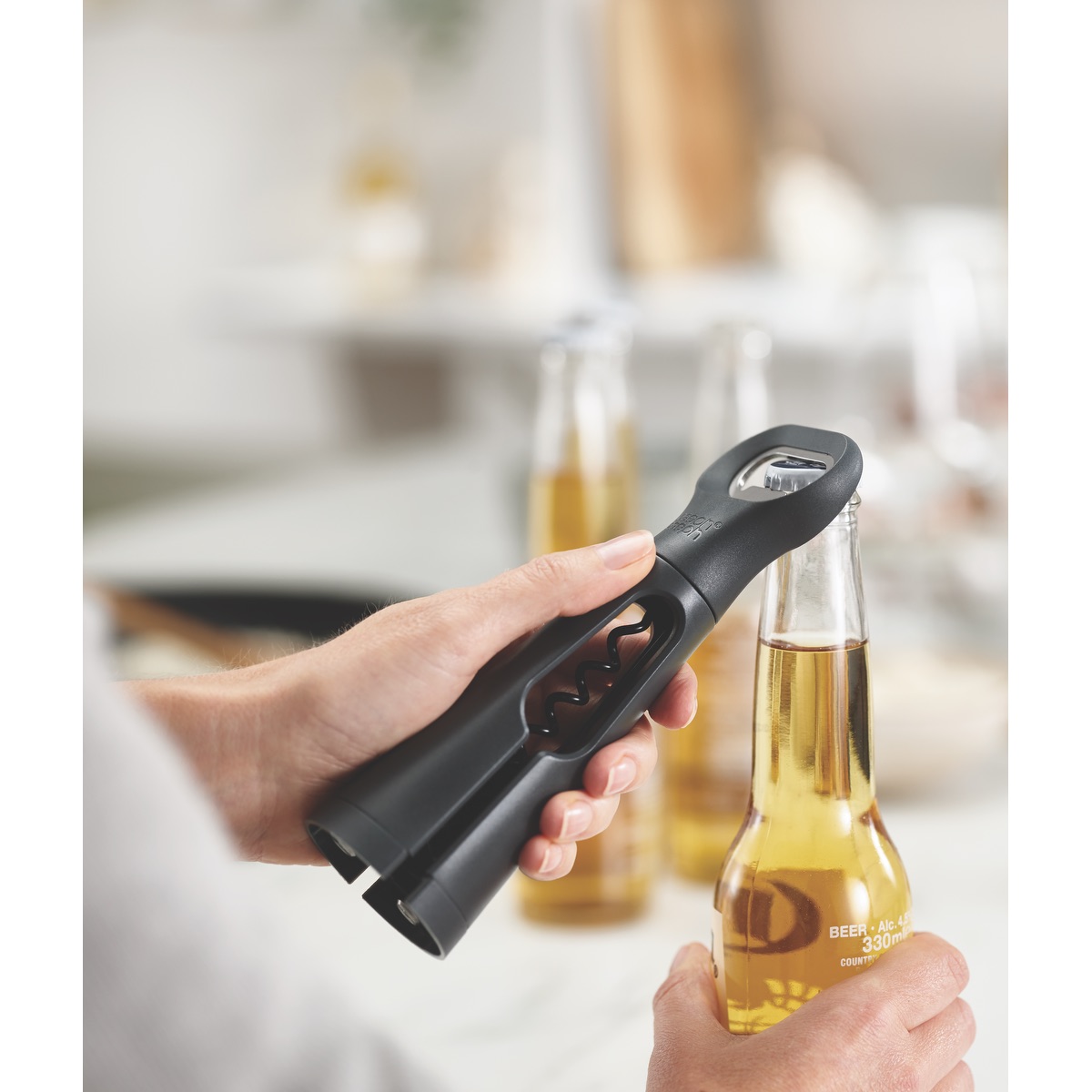 Joseph Joseph® BarStar 3-in-1 Gray Corkscrew 10