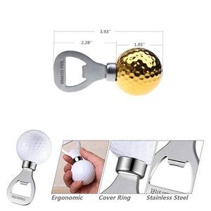 Charming Golf Ball Shaped Beer Bottle Opener Stainless Steel 26