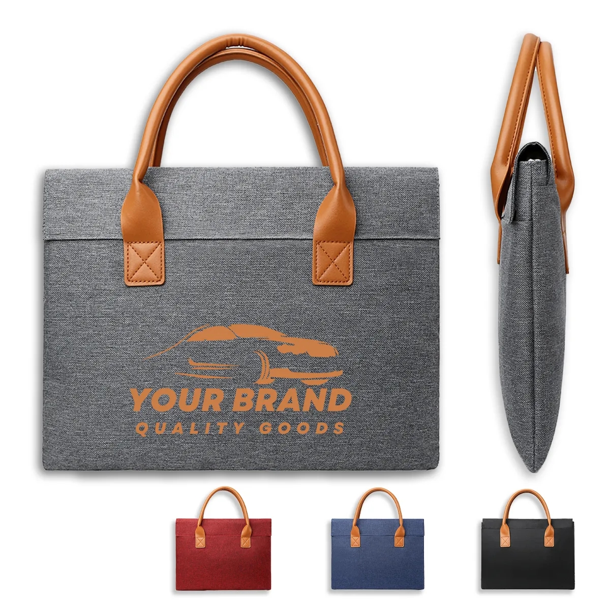 Protective Multifunctional Briefcase Bag w/Magnetic Closure 4
