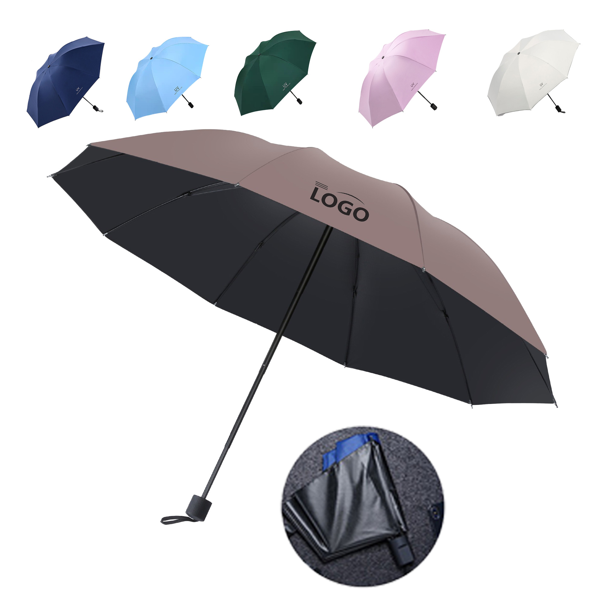 Lightweight Sun&Rain Folding Umbrella 3